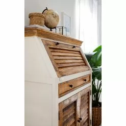 Maison Belfort Sekretär Newhaven - Mango massiv - Weiß / Mango -Büromöbel Verkaufsgeschäft 1000191281 200630 09234600011 MOOD DETAILS P000000001000191281 mood