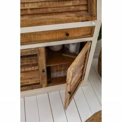 Maison Belfort Sekretär Newhaven - Mango massiv - Weiß / Mango -Büromöbel Verkaufsgeschäft 1000191281 200630 09234700012 MOOD DETAILS P000000001000191281 mood