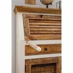 Maison Belfort Sekretär Newhaven - Mango massiv - Weiß / Mango -Büromöbel Verkaufsgeschäft 1000191281 200630 09235000014 MOOD DETAILS P000000001000191281 mood