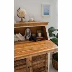 Maison Belfort Sekretär Newhaven - Mango massiv - Weiß / Mango -Büromöbel Verkaufsgeschäft 1000191281 200630 09235200016 MOOD DETAILS P000000001000191281 mood