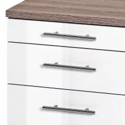 Furnitive Rollcontainer Arcon - Trüffeleiche Dekor / Hochglanz Weiß -Büromöbel Verkaufsgeschäft 1000191338 191031 16045800100 DETAILS P000000001000191338