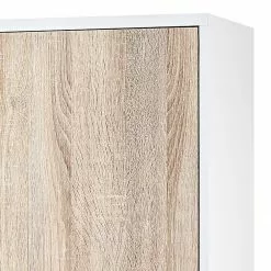 Furnitive Aktenschrank Lezan - Silber - Eiche Sonoma Dekor / Weiß -Büromöbel Verkaufsgeschäft 1000191355 191031 16045900151 DETAILS P000000001000191355