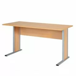 Furnitive Schreibtisch Legon - Metall - Buche Dekor