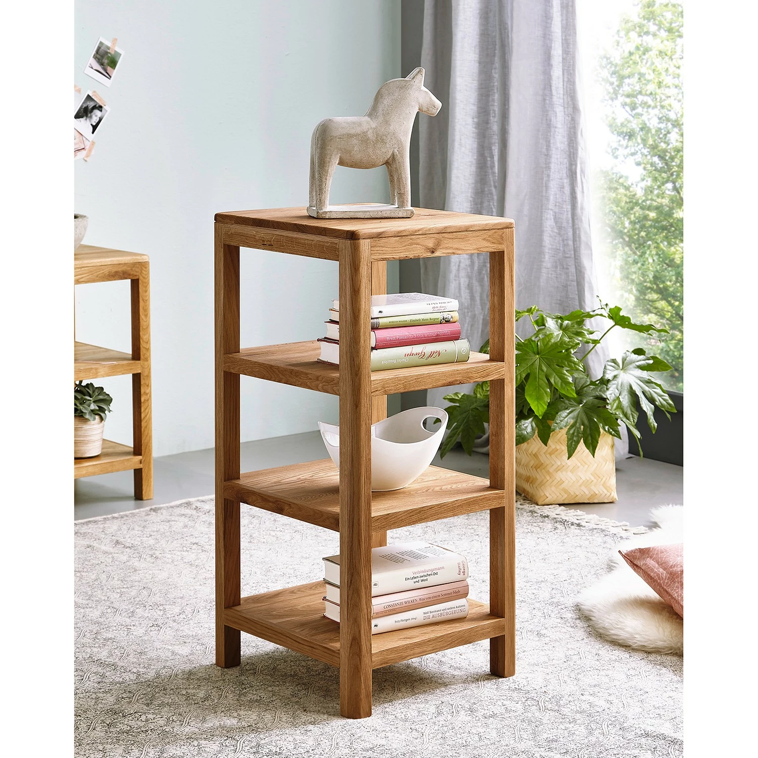 Ars Natura Regal Anamur - Eiche - Höhe: 83 cm 4 Ars Natura Regal Anamur - Eiche - Höhe: 83 cm – Bild 2