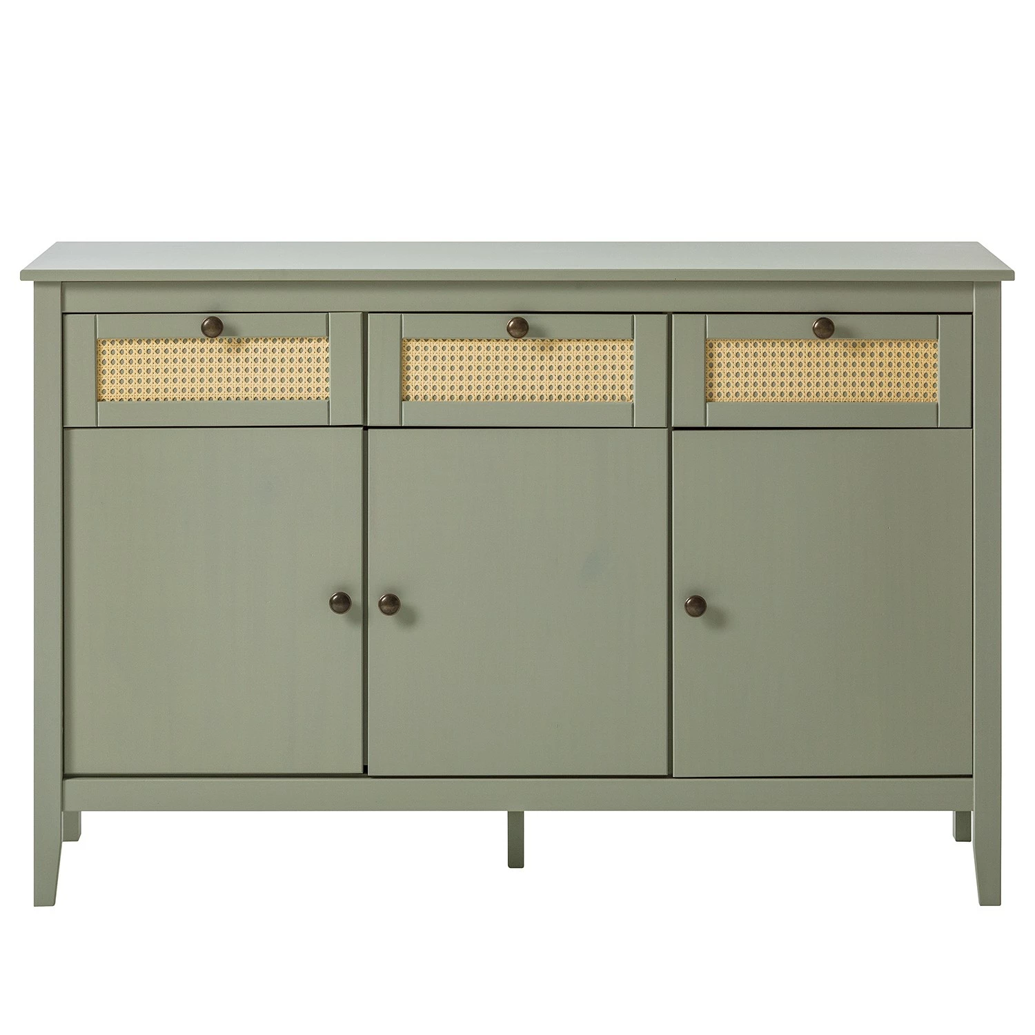 Maison Belfort Sideboard Belleria - Kiefer massiv / Wiener Geflecht - Hellolivgrün 5 Maison Belfort Sideboard Belleria - Kiefer massiv / Wiener Geflecht - Hellolivgrün – Bild 3