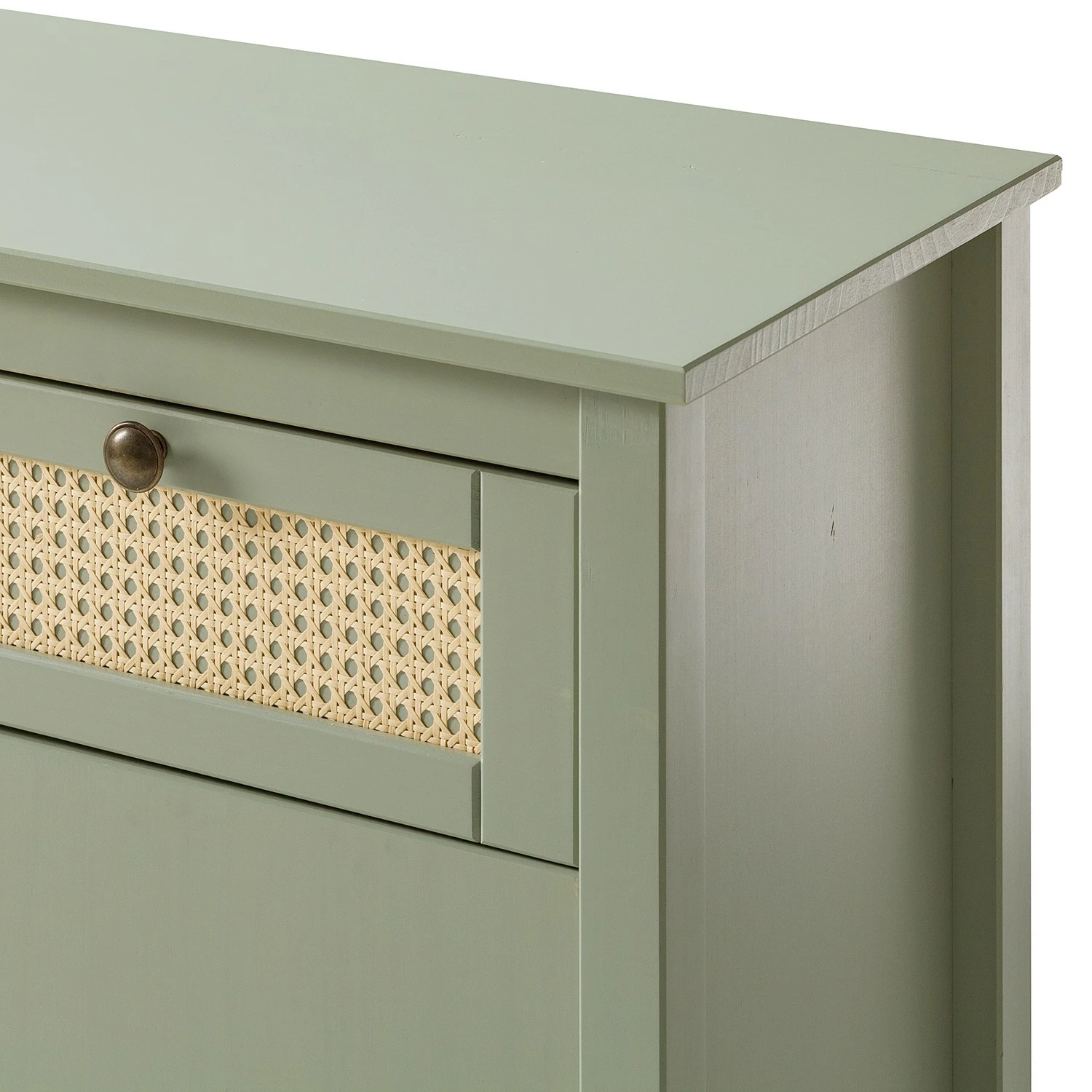 Maison Belfort Sideboard Belleria - Kiefer massiv / Wiener Geflecht - Hellolivgrün 13 Maison Belfort Sideboard Belleria - Kiefer massiv / Wiener Geflecht - Hellolivgrün – Bild 11