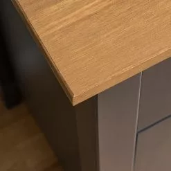 Maison Belfort Sideboard Rivery - Kiefer massiv - Anthrazit -Büromöbel Verkaufsgeschäft 1000193132 200302 15340800010 DETAILS P000000001000193132