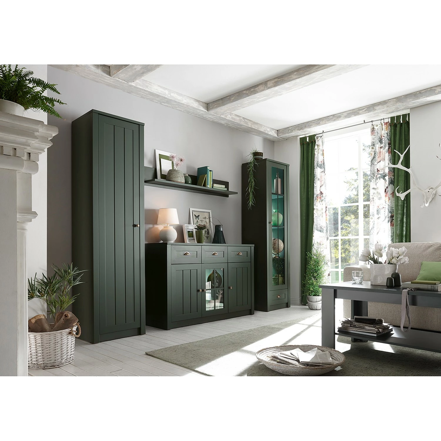 Ridgevalley Sideboard Beauville II - Moosgrün / Gold 7 Ridgevalley Sideboard Beauville II - Moosgrün / Gold – Bild 5