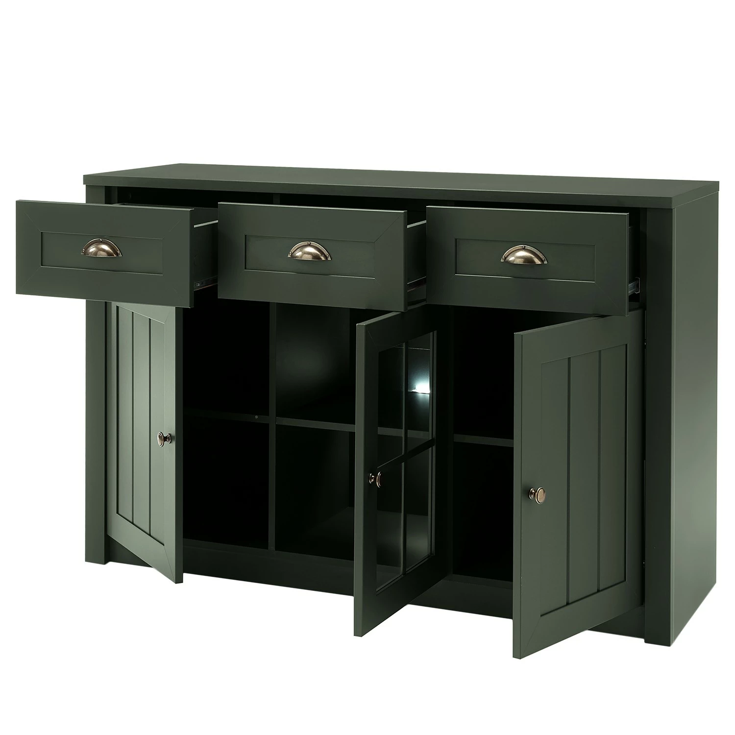 Ridgevalley Sideboard Beauville II - Moosgrün / Gold 9 Ridgevalley Sideboard Beauville II - Moosgrün / Gold – Bild 7