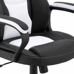 Furnitive Gaming Chair Murol - Kunstleder & Mesh / Kunststoff - Weiß / Schwarz 9 Furnitive Gaming Chair Murol - Kunstleder & Mesh / Kunststoff - Weiß / Schwarz -Büromöbel Verkaufsgeschäft 1000196355 191220 12361300074 DETAILS P000000001000196355