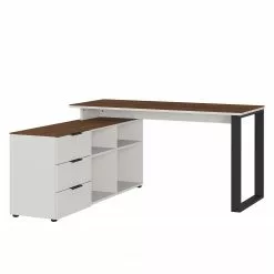 Germania Büroset Ancona I (2-teilig) - Metall - Kaschmir / Nussbaum Dekor -Büromöbel Verkaufsgeschäft 1000197004 191203 06450000091 DETAILS P000000001000197004