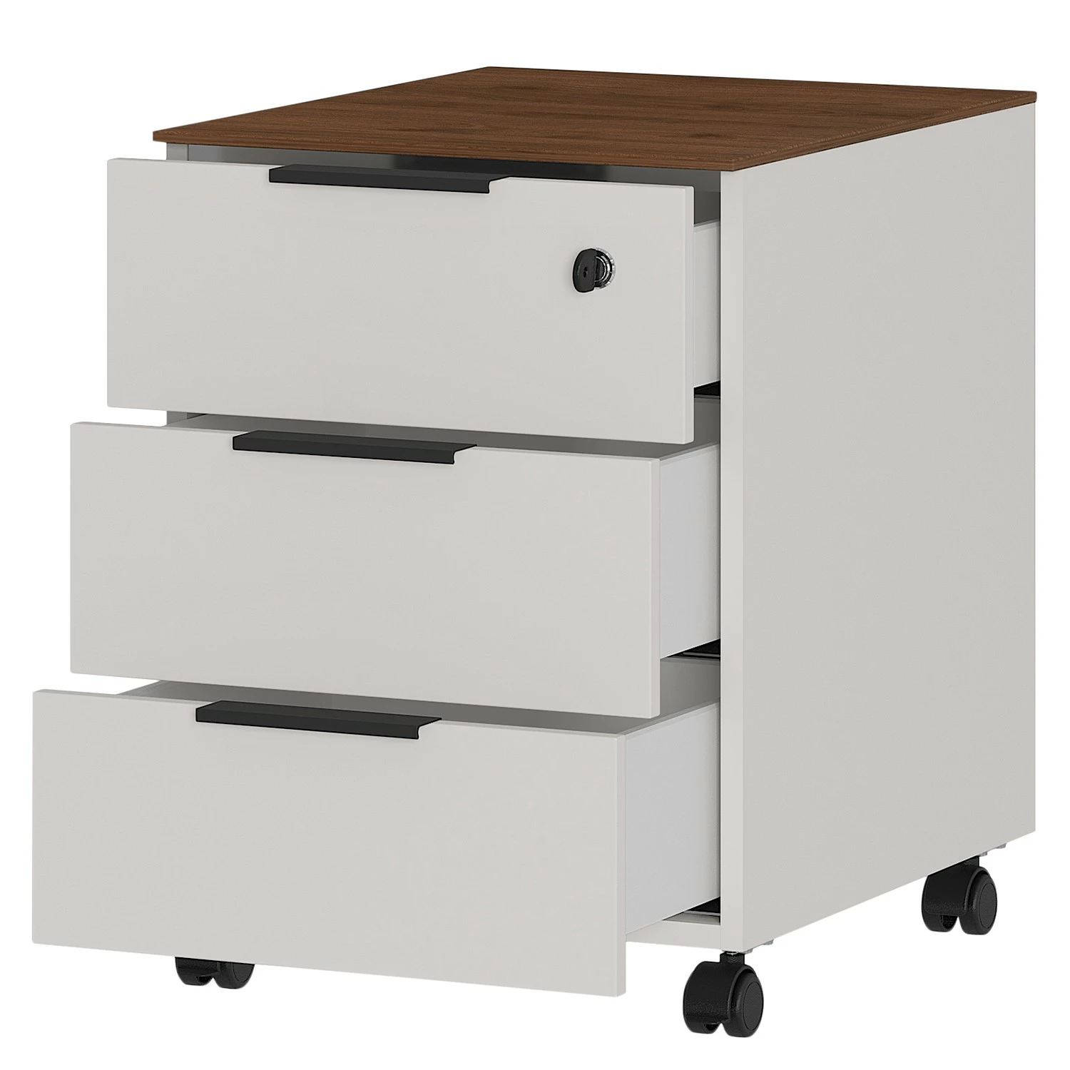 Germania Büroset Ancona II (2-teilig) - Metall - Kaschmir / Nussbaum Dekor 7 Germania Büroset Ancona II (2-teilig) - Metall - Kaschmir / Nussbaum Dekor – Bild 5