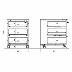 Germania Büroset Ancona II (2-teilig) - Metall - Kaschmir / Nussbaum Dekor 20 Germania Büroset Ancona II (2-teilig) - Metall - Kaschmir / Nussbaum Dekor -Büromöbel Verkaufsgeschäft 1000197014 191203 06450100139 SKETCH DETAILS P000000001000197014 sketch