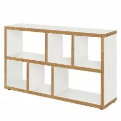 Temahome Regal Berlin III - Weiß / Braun