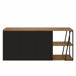 Temahome Sideboard Albi - Echtholzfurnier - Walnuss / Schwarz 12 Temahome Sideboard Albi - Echtholzfurnier - Walnuss / Schwarz -Büromöbel Verkaufsgeschäft 1000198885 191209 09464800221 DETAILS P000000001000198885