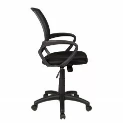 Duo Collection Bürodrehstuhl Tom - Netzstoff / Nylon - Schwarz - Schwarz -Büromöbel Verkaufsgeschäft 1000198945 200127 16101900027 DETAILS P000000001000198945