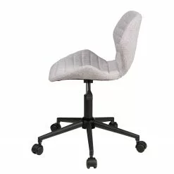 Duo Collection Bürodrehstuhl Marie II - Webstoff / Stahl - Hellgrau / Schwarz -Büromöbel Verkaufsgeschäft 1000198946 200127 16101900031 DETAILS P000000001000198946