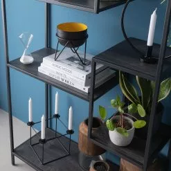 Fredriks Regal Meon IV - Eiche Grau Dekor -Büromöbel Verkaufsgeschäft 1000201075 201120 14481600004 DETAILS P000000001000201075