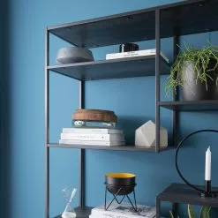 Fredriks Regal Meon IV - Eiche Grau Dekor -Büromöbel Verkaufsgeschäft 1000201075 201120 14481900005 DETAILS P000000001000201075