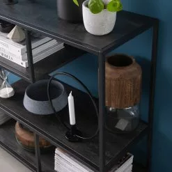 Fredriks Regal Meon V - Eiche Grau Dekor -Büromöbel Verkaufsgeschäft 1000201094 201120 14485200018 DETAILS P000000001000201094