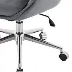 Furnitive Bürostuhl Stody - Samt / Metall - Dunkelgrau / Chrom 10 Furnitive Bürostuhl Stody - Samt / Metall - Dunkelgrau / Chrom -Büromöbel Verkaufsgeschäft 1000201107 200206 10591300021 DETAILS P000000001000201107