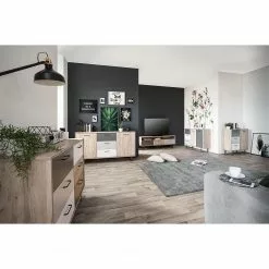 Norrwood Sideboard Brookton - Mehrfarbig / Eiche Dekor -Büromöbel Verkaufsgeschäft 1000202465 200124 09543900220 MOOD DETAILS P000000001000202465 mood