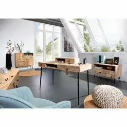 Ars manufacti Schreibtisch Luka - Mango massiv / Metall - Mango / Schwarz -Büromöbel Verkaufsgeschäft 1000205499 220316 020 MOOD DETAILS P000000001000205499 mood