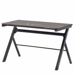 Furnitive Gaming Tisch mcRacing Basic 4 - (mit LED Beleuchtung) - Stahl - Schwarz