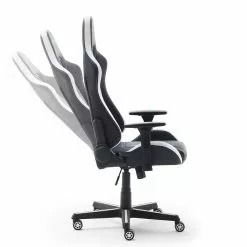 Furnitive LED Gaming Chair MC Racing - Kunstleder / Kunststoff - Schwarz / Weiß -Büromöbel Verkaufsgeschäft 1000205591 200310 11153100101 DETAILS P000000001000205591