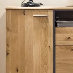 Naturoo Sideboard Doora - Asteiche teilmassiv - Asteiche Bianco / Graphit -Büromöbel Verkaufsgeschäft 1000207351 200317 14284200052 DETAILS P000000001000207351