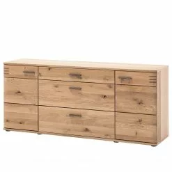 Loftscape Sideboard Salvo - Eiche teilmassiv - Balkeneiche Bianco / Grau