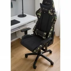 Furnitive Gaming Chair mcRacing N51 - Kunstleder / Kunststoff - Schwarz / Camouflage -Büromöbel Verkaufsgeschäft 1000207826 201008 06403900057 DETAILS P000000001000207826