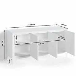 Loftscape Sideboard Norwell - Metall - Schwarz -Büromöbel Verkaufsgeschäft 1000209627 210115 07224500005 SKETCH DETAILS P000000001000209627 sketch