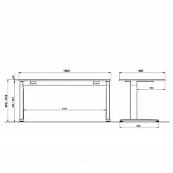 Germania Schreibtisch GW-Agenda I - (mechanisch höhenverstellbar) - Eiche Grandson Dekor 11 Germania Schreibtisch GW-Agenda I - (mechanisch höhenverstellbar) - Eiche Grandson Dekor -Büromöbel Verkaufsgeschäft 1000210652 200408 14222300102 SKETCH DETAILS P000000001000210652 sketch