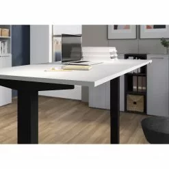 Germania Schreibtisch GW-Agenda II - (elektrisch höhenverstellbar) - Lichtgrau - Breite: 160 cm -Büromöbel Verkaufsgeschäft 1000210653 200408 14223400112 DETAILS P000000001000210653