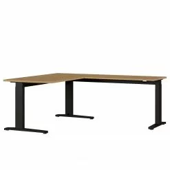 Germania Eckschreibtisch GW-Agenda II - (höhenverstellbar) - Eiche Grandson Dekor