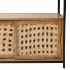 Ars manufacti Regal Vina - Mango massiv / Metall - Mango / Schwarz -Büromöbel Verkaufsgeschäft 1000210698 200408 14301400019 DETAILS P000000001000210698