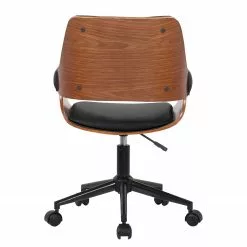 Mørteens Bürostuhl Luumaki - Kunstleder - Schwarz / Walnuss -Büromöbel Verkaufsgeschäft 1000210873 200814 11093800076 DETAILS P000000001000210873