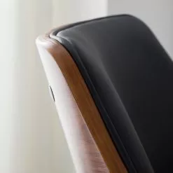 Mørteens Bürostuhl Luumaki - Kunstleder - Schwarz / Walnuss -Büromöbel Verkaufsgeschäft 1000210873 210129 12411800008 DETAILS P000000001000210873