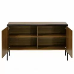 Red Living Sideboard Juuka - Echtholzfurnier - Walnuss / Schwarz -Büromöbel Verkaufsgeschäft 1000210884 200429 17362400063 DETAILS P000000001000210884