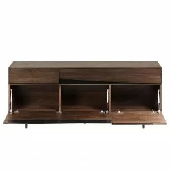 Red Living Sideboard Kluuvi - Echtholzfurnier - Walnuss / Schwarz -Büromöbel Verkaufsgeschäft 1000210885 200429 17363300073 DETAILS P000000001000210885