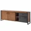 Ars manufacti Sideboard Manchester VI - Akazie massiv / Metall - Akazie / Anthrazit