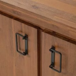 Ars manufacti Sideboard Manchester VI - Akazie massiv / Metall - Akazie / Anthrazit -Büromöbel Verkaufsgeschäft 1000210964 201027 09484600032 DETAILS P000000001000210964