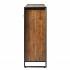 Ars manufacti Sideboard Manchester VII - Akazie massiv / Metall - Akazie / Anthrazit -Büromöbel Verkaufsgeschäft 1000210965 201008 16425000037 DETAILS P000000001000210965