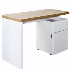 Jahnke Schreibtisch Cuuba Libre 120 - Eiche Dekor / Weiß