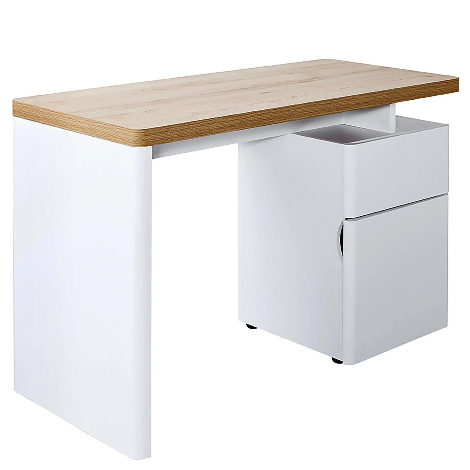 Jahnke Schreibtisch Cuuba Libre 120 - Eiche Dekor / Weiß 3 Jahnke Schreibtisch Cuuba Libre 120 - Eiche Dekor / Weiß