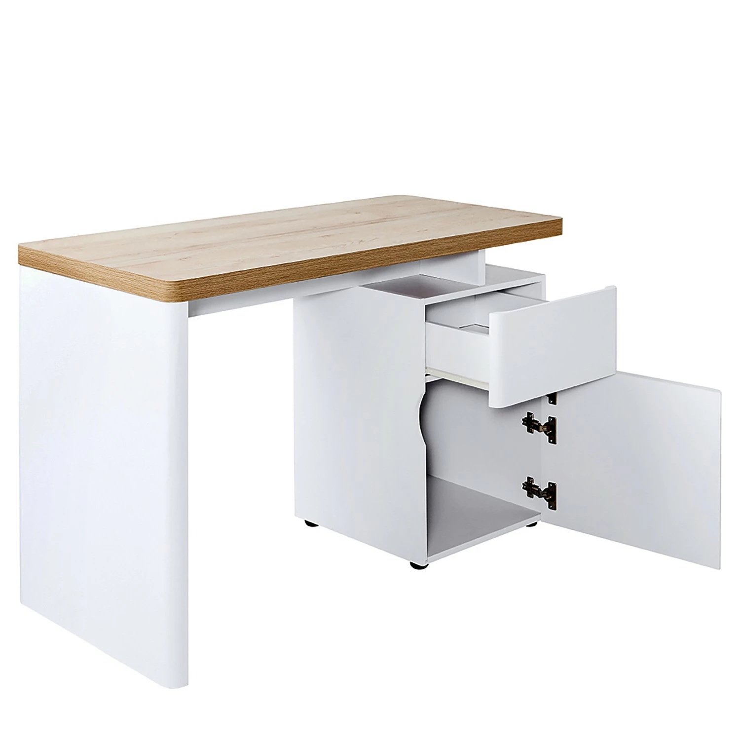 Jahnke Schreibtisch Cuuba Libre 120 - Eiche Dekor / Weiß 7 Jahnke Schreibtisch Cuuba Libre 120 - Eiche Dekor / Weiß – Bild 5