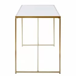 Jahnke Schreibtisch Glam Desk - Stahl - Marmor Weiß Dekor / Gold -Büromöbel Verkaufsgeschäft 1000210992 200417 14134600026 DETAILS P000000001000210992