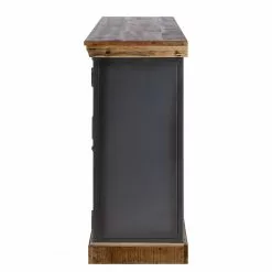 Ars manufacti Sideboard Hunter II - Mango massiv / Metall - Mango / Blaugrau -Büromöbel Verkaufsgeschäft 1000211063 210127 06295800016 DETAILS P000000001000211063