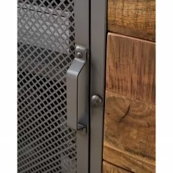 Ars manufacti Sideboard Hunter II - Mango massiv / Metall - Mango / Blaugrau -Büromöbel Verkaufsgeschäft 1000211063 210219 10173600004 DETAILS P000000001000211063